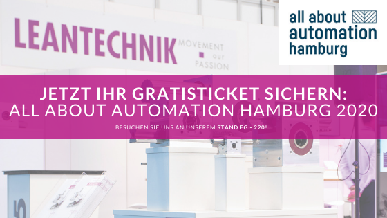 LEANTECHNIK – all about automation Hamburg 2020